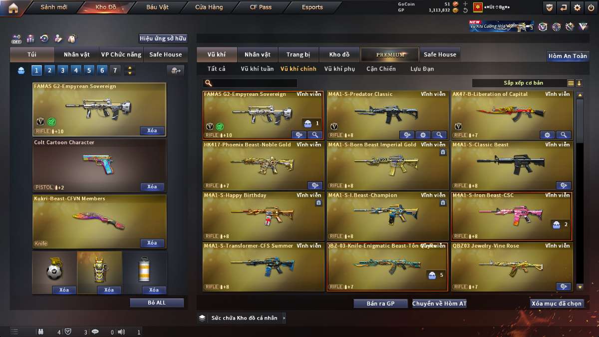 shop acc cf uy tin gia re